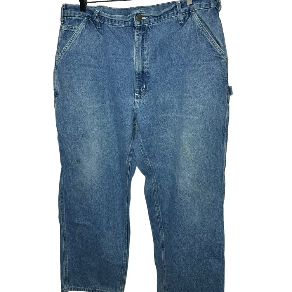 Carhartt Carpenter Jeans Mens 40x30 B13 DST Blue Denim Original Dungaree Fit
